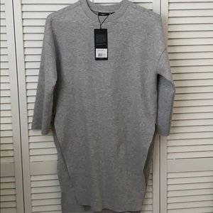 New Dr Denim Rylen Long Line Co-Ord Sweater small gray